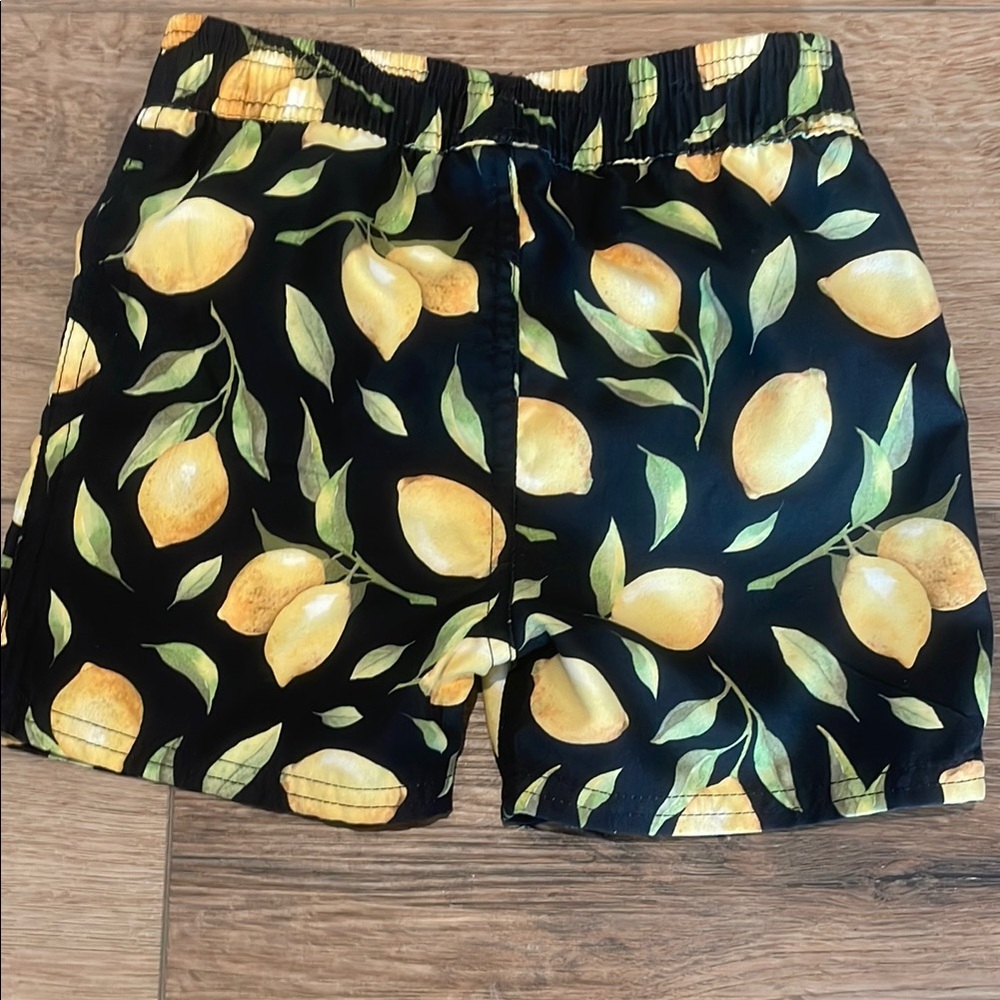 Lemon Pattern Swim Trunks - Picture 4 of 4